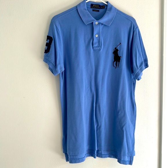 Polo Ralph Lauren Other - Polo Ralph Lauren, custom fit short sleeve, light blue polo shirt